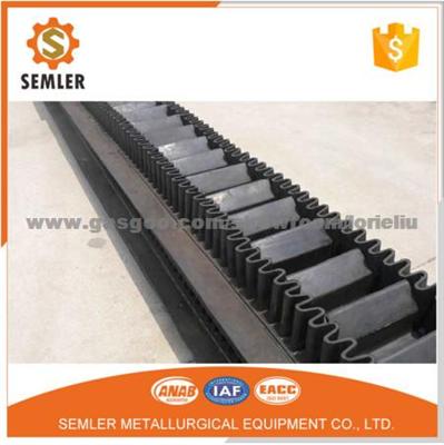 High Strength Rubber Sidewall Conveyor Belt For Incline Material Conveying