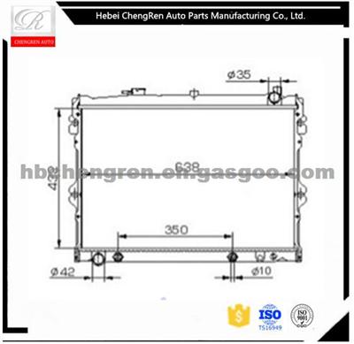 OE JE1615200D High Performance Car Radiator, Auto Radiator For MAZDA MPV VAN L4/V6 2.6/3.0 89-95 AT