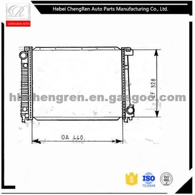 17111719355 BMW 320I/325I 82-94 Aluminum And Plastic Auto Car Radiator