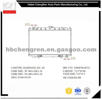 DPI 1752 Aluminum Radiator For NISSAN CEFIRO OEM 2146031U10