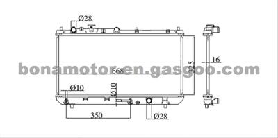 Auto Cooling Parts For MAZDA ZL04-15-200 Radiator