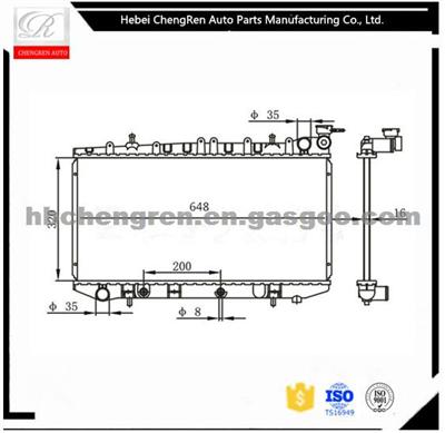 OEM# 21460-59Y00/2146059Y00 NISSENS# ENGINE COOLING RADIATOR FOR NISSAN SIZE:320x648x23