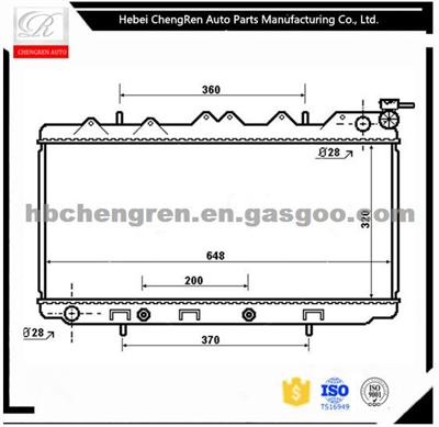 OEM: 2146068Y00/66Y00/60Y00 Car Radiator For NISSA N Sunny/ 200sx/ SENTRA L4 1991-1999 AT