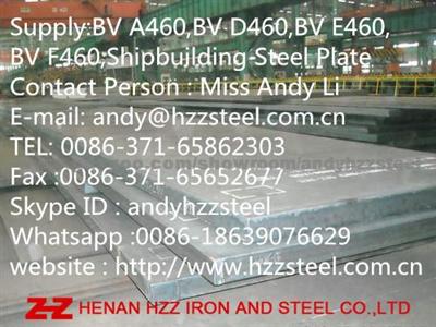 Supply:BV A460,BV D460,BV E460,BV F460,Shipbuilding Steel Plate