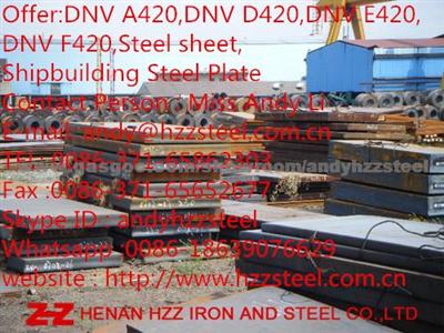 Offer:DNV A420,DNV D420,DNV E420,DNV F420,Steel Sheet,Shipbuilding Steel Plate