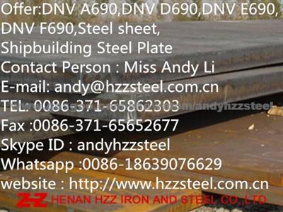 Offer:DNV A690,DNV D690,DNV E690,DNV F690,Steel Sheet,Shipbuilding Steel Plate