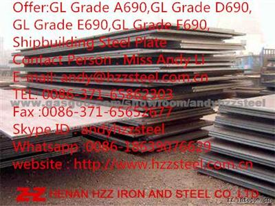 Offer:GL Grade A690,GL Grade D690,GL Grade E690,GL Grade F690,Shipbuilding Steel Plate