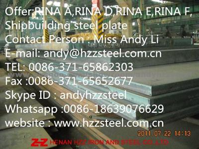 Supply:RINA A|RINA B|RINA D|RINA E|Shipbuilding Steel Sheet,