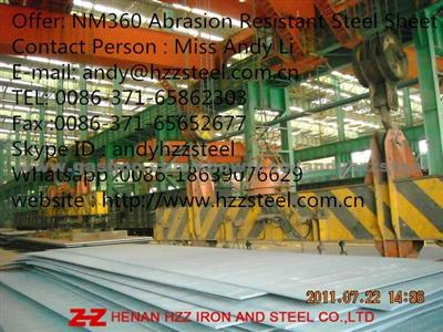 Offer: NM360 Abrasion Resistant Steel Sheet