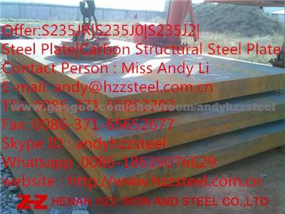 Offer:S235JR|S235J0|S235J2|Steel Plate |Carbon Structural Steel Plate