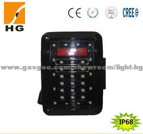 2002~2015 Square Custom LED Trailer Tail Lights Bulbs For Jeep