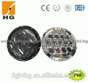 7 75W High Low Beam LED Headlight With Philips For Jeep Wrangler Sealed Beam DRL LED Headlamp