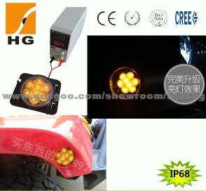 Emark LED Fender Flares Turn Signal For Jeep Wrangler