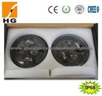 Emark DOT Aprroved 7 30W CREE High Low Beam Harley LED Headlight For Jeep