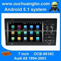 Ouchuangbo Car Multimedia Stereo For Audi A8 1994-2003 With Android 5.1 Radio Gps Navigation