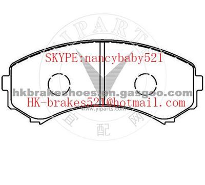 MITSUBISHI BRAKE PAD D550 NON-ASBESTOS/SEMI-METALLIC OEM S4YR-33-23Z