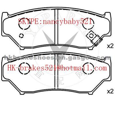 HIGH QUALITY SUZUKI BRAKE PAD D556-7435 NON-ASBESTOS/SEMI-METALLIC OEM 9172694