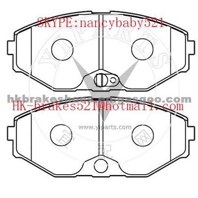 NON-ASBESTOS WVA 23184 BRAKE PAD D587-7467 FOR NISSAN INFINITI CAR