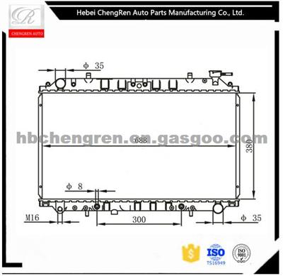 Car Radiator Factory Selling NISSA N VANETTE SEIENA KAJC23/KBC23 91-93 AT OEM: 214600C000