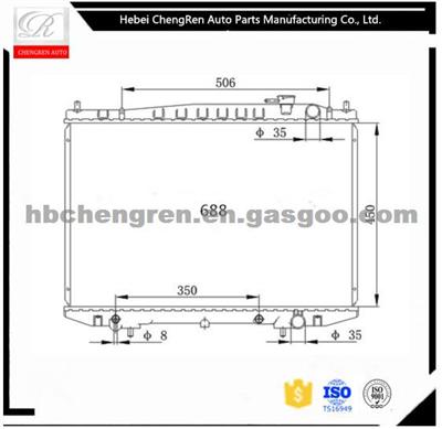 OEM: 214603S100 Plastic Water Tank Radiator For NISSA N Hardbody D22 1998-2000 AT DPI: 2151