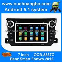 Ouchuangbo HD 7 Inch Car Radio Stereo Android 5.1 For Benz Smart Fortwo 2012 With Gps Navi Quad Core 16G