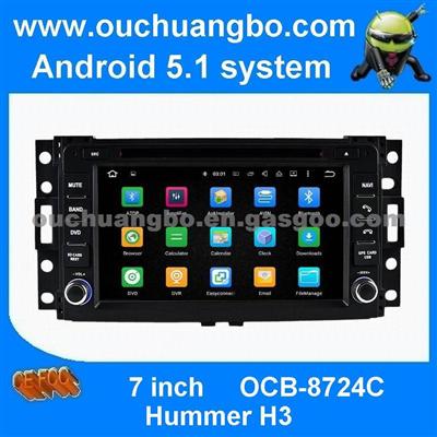 Ouchuangbo Car Video Stereo Dvd Player Android 5.1 For Hummer H3 With 3g Wifi BT Radio Swc