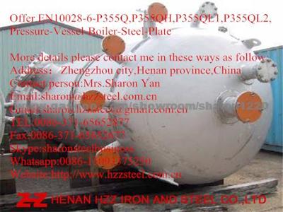 Offer EN10028-6-P355QL2,Pressure-Vessel-Boiler-Steel-Plate