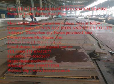 Offer JIS G3103 SB450M,Pressure-Vessel-Boiler-Steel-Plate