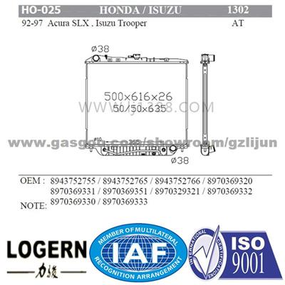 Honda Acura SLX , Isuzu Trooper Radiator 8943752755