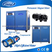 Energy Saveing 185kw 250Hp 1Mpa Permanent Inverter Screw Air Compressor