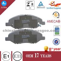 NISSAN Versa BRAKE PAD D1345 CERAMIC METALLIC