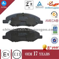 NISSAN Versa BRAKE PAD D1345 ECONOMIC METALLIC