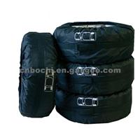 Car Tire Cover BMACTC-16122701 With White Mark