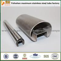 Stainless Steel Slotted Hollow Tubes 304 Square Slot Pipe