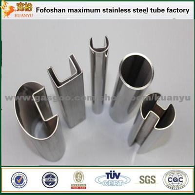 Stainless Steel 304 316 Single Slot Pipes Tube