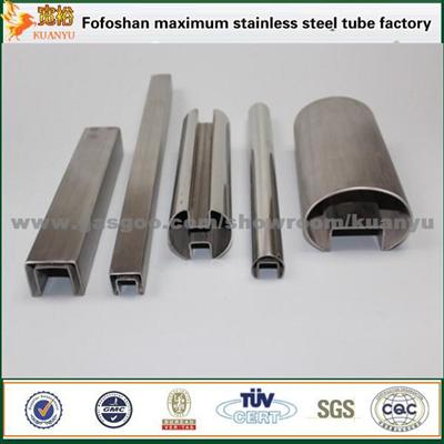 Stainless Steel Welded Oval Tubes 304 Single Slot Pipe