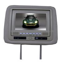 7 Inch (16:9) Headrest Car LCD Monitor With Wireless Game Controller And Optional Two A/V Input