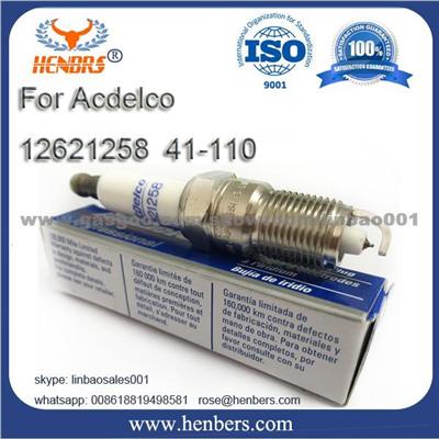 AC Delco Iridium Spark Plugs For Chevrolet, 12621258 Bougies Bujias Iridio 41-110