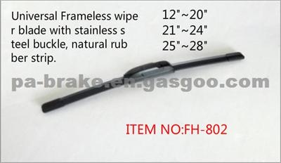 Universal Frameless Wiper Blade With Stainless Steel Buckle