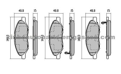 41060-AX085 BRAKE PAD FOR NISSAN