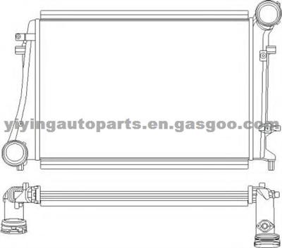 Intercooler For Audi/VW/Skoda 1K0145803F,1K0145803Q,1K0145803H,3C0145803G,3C0145803E