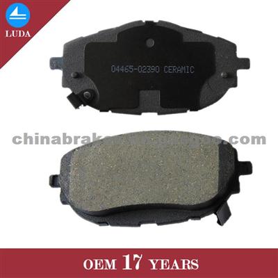 CERAMIC BRAKE PAD 04465-02390 FOR TOYOTA