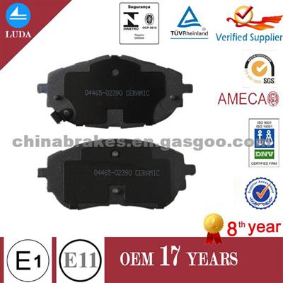 HIGH QUALITY CERAMIC BRAKE PADS 04465-02390