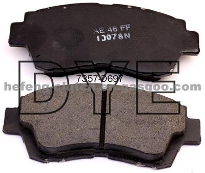Car Disc Brake Pad Front Axle 04465-YZZ63 For TOYOTA/HONDA/LEXUS