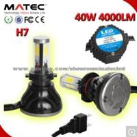 80W 8000lm Fan Cooling H7 LED Headlight Bulb China Car Bulb