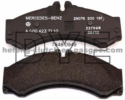 Car Parts Brake Pads For Mercedes-Benz Sprinter 0024204120