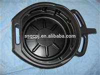 
black round plastic oil pan with high quality for sale

