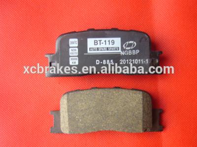 toyota brake pad for lexus ,cherry ,and camry , highlander