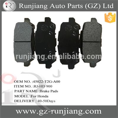 top quality brake pad,pad brake OE: 45022-T2G-A00 for Honda Accord