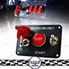 Ignition switch panel push button start, automotive toggle switch panel